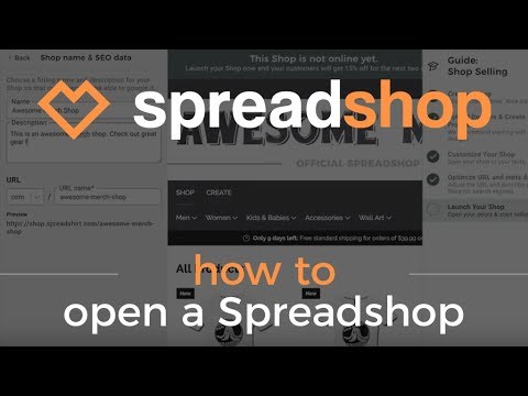 Thumbnail - Spreadshop Tutorial: How to Open a Spreadshop 
